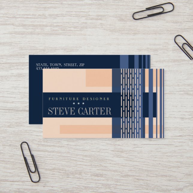 Tarjeta de trabajadora de madera decorada en inter (Anverso/Reverso In Situ)