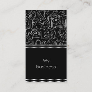 Tarjeta de trabajo Black Faux Silk