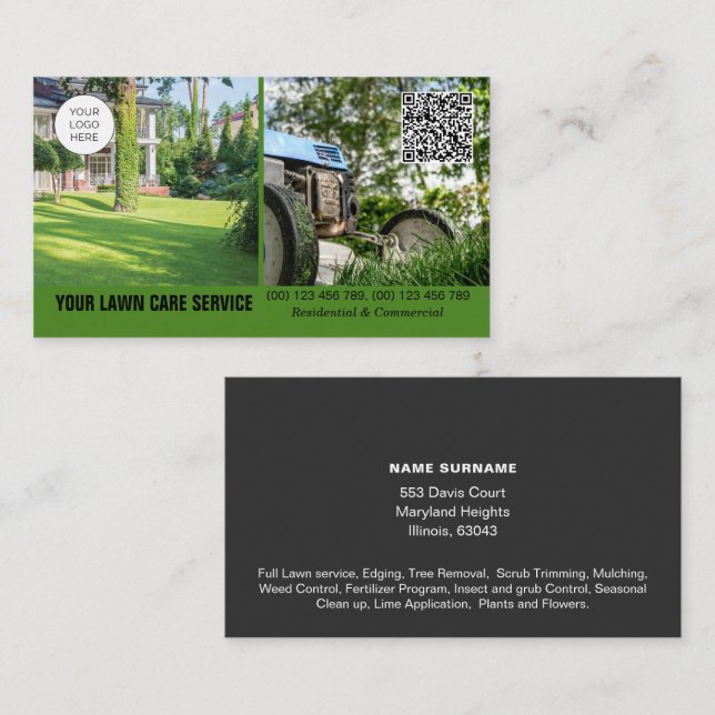 Tarjeta de trabajo de cuidado del abogado con foto (Anverso / Reverso)