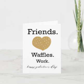 Tarjeta de trabajo de los amigos de Galentines