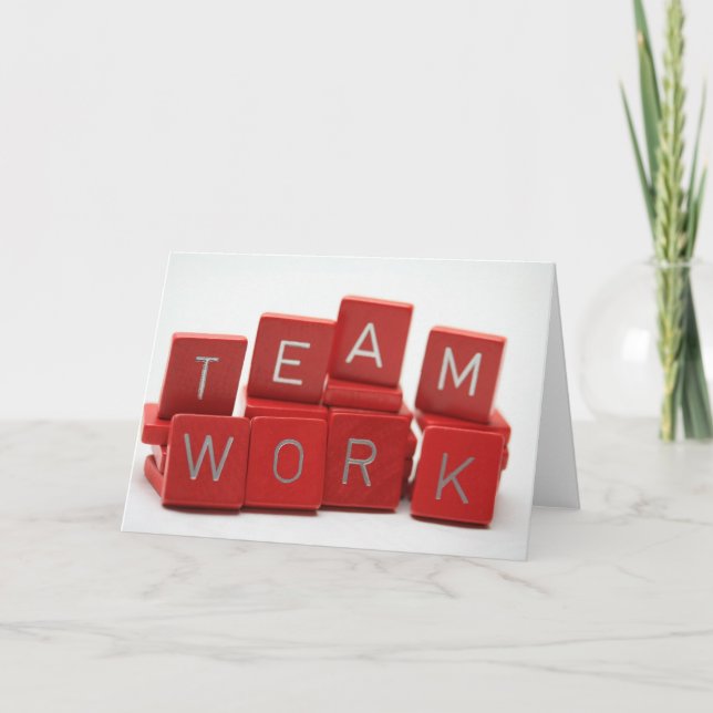 Tarjeta de trabajo en equipo (Anverso)