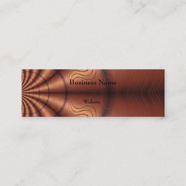 Tarjeta de trabajo Faux Fabric Copper (Anverso)