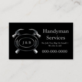 Tarjeta de trabajo Handyman, negro