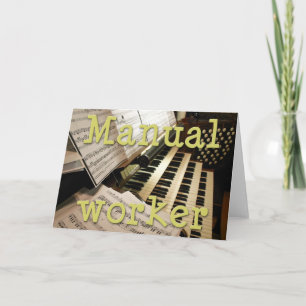Tarjeta de trabajo manual