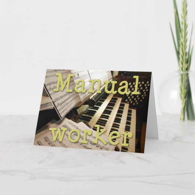 Tarjeta de trabajo manual (Anverso)