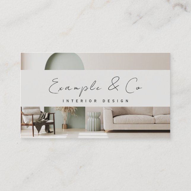 Tarjeta de trabajo, personalizable de fotos de dis (Reverso)