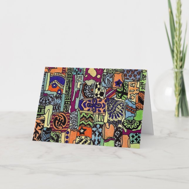 Tarjeta de trabajo Piecie-Piecie - En blanco (Anverso)