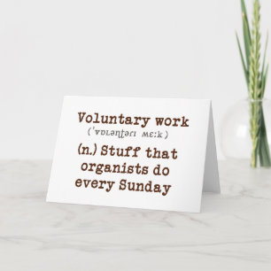 Tarjeta de trabajo voluntaria