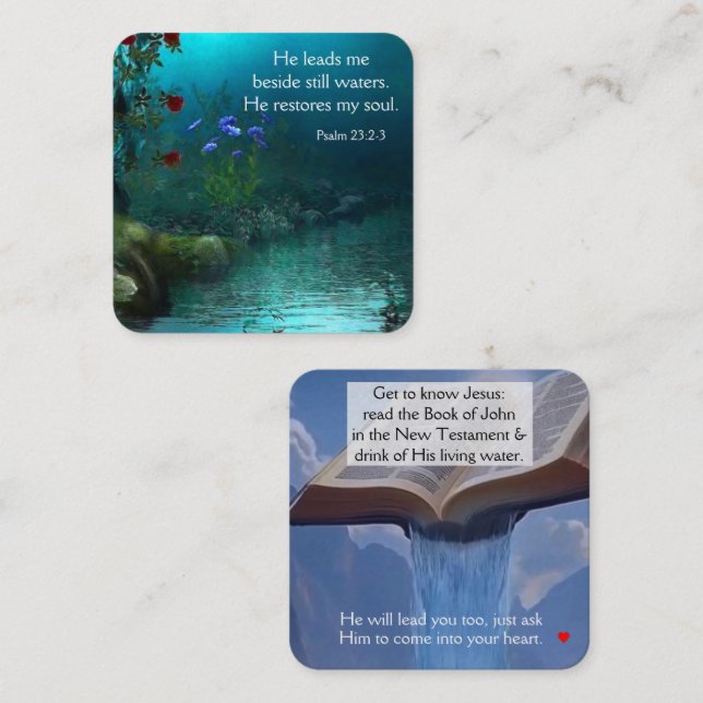 Tarjeta de tracto de gospel (Anverso / Reverso)