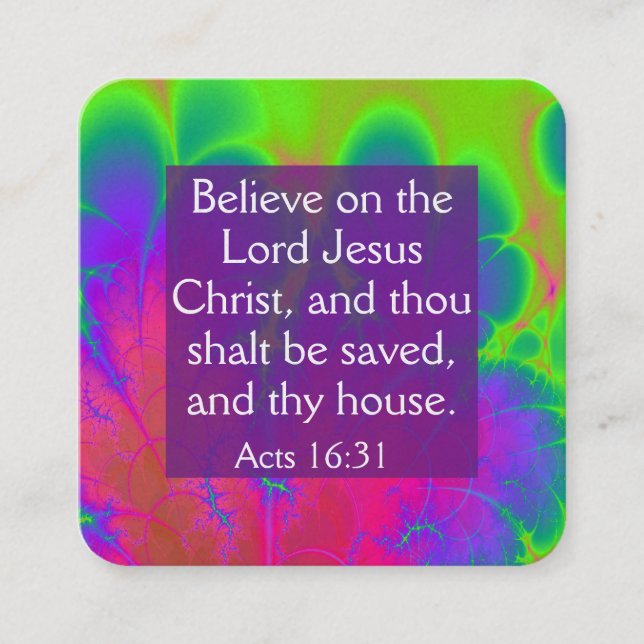 Tarjeta de tracto de gospel (Anverso)