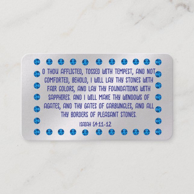 Tarjeta de tracto de gospel (Anverso)