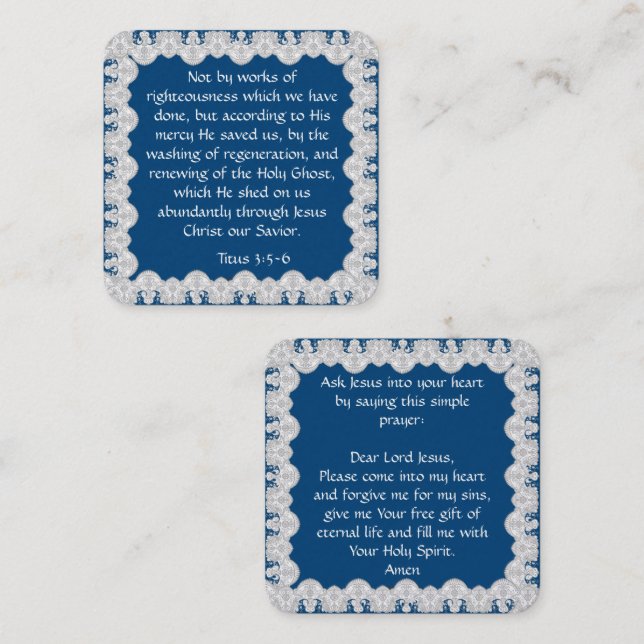 Tarjeta de tracto de gospel (Anverso / Reverso)