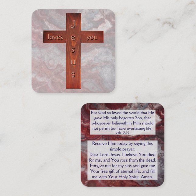 Tarjeta de tracto de gospel (Anverso / Reverso)