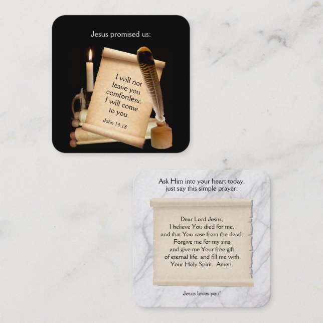 Tarjeta de tracto de gospel (Anverso / Reverso)