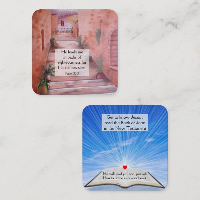 Tarjeta de tracto de gospel (Anverso / Reverso)