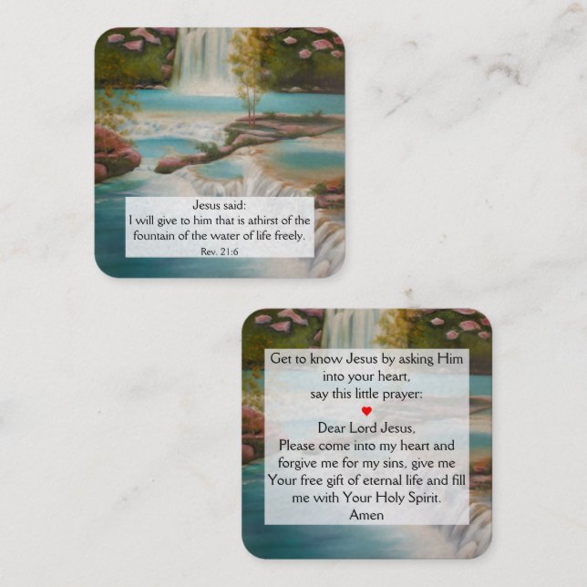 Tarjeta de tracto de gospel (Anverso / Reverso)