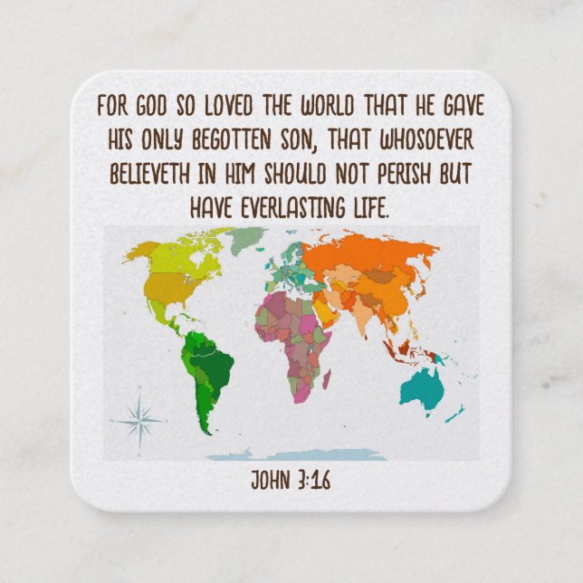 Tarjeta de tracto de gospel (Anverso)