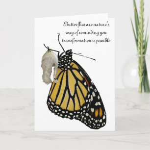 Tarjeta de transformación de la mariposa<Blank Ins