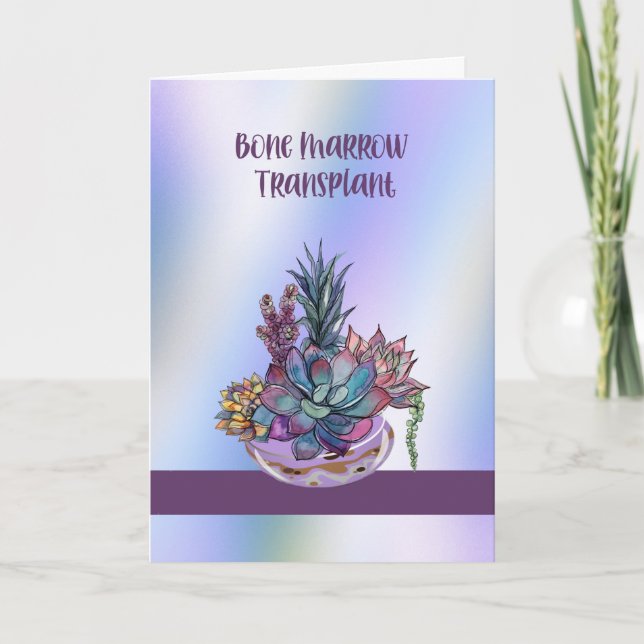 Tarjeta de trasplante de médula ósea con éxito (Anverso)