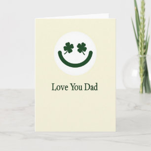 Tarjeta de Trébol de la Suerte para Papá