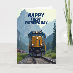 Tarjeta de tren del Día del Padre Mountain First