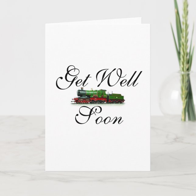 Tarjeta de tren para recuperarse pronto (Anverso)