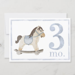 Tarjeta de tres meses de antigüedad Baby Boy Water