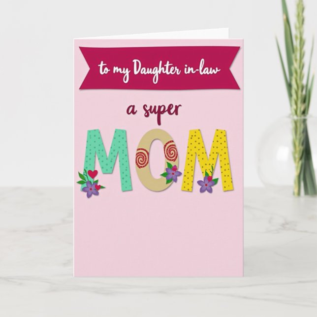 Tarjeta de Tributo a la Querida Madre (Anverso)