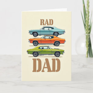 Tarjeta de Tributo al Día de los Papás de Autos Ge