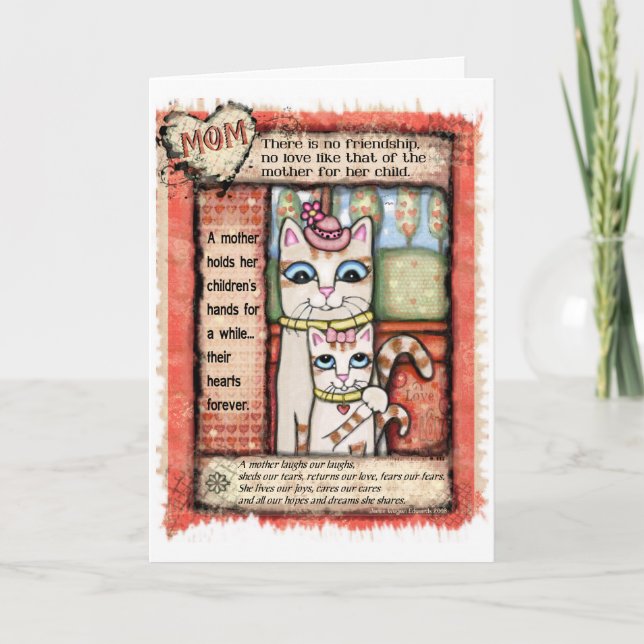 Tarjeta de tributo de cumpleaños de madre (Anverso)