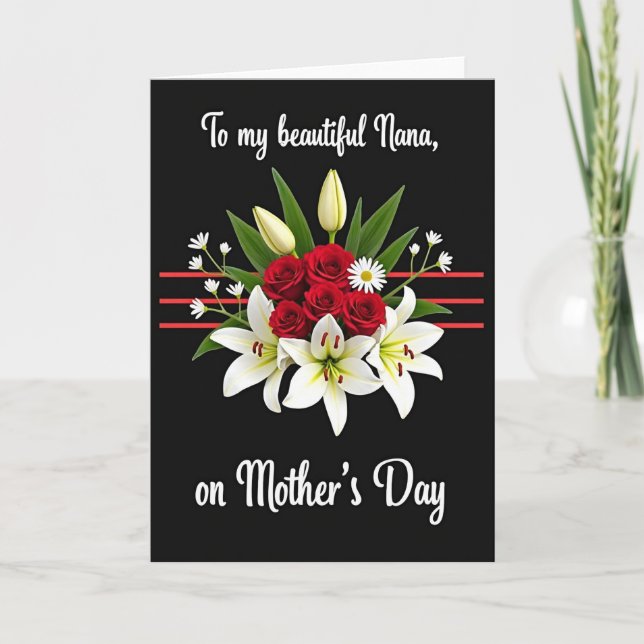 Tarjeta de Tributo de Ramo Floral (Anverso)