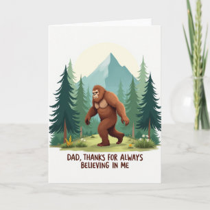 Tarjeta de Tributo del Día del Padre de Woodland