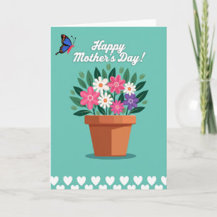 Tarjeta de tributo floral de lunares