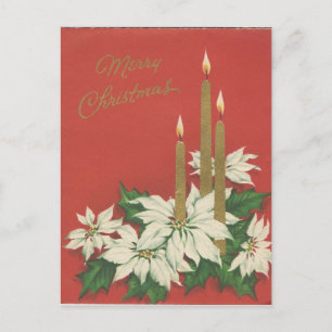 Tarjeta de trío de vintage navidad