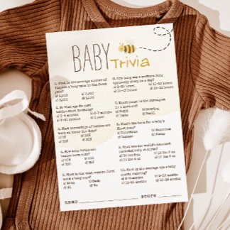 Tarjeta de trivialidades para bebes con burbujas d