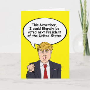 Tarjeta de Trump Halloween - Hay cosas aterradoras