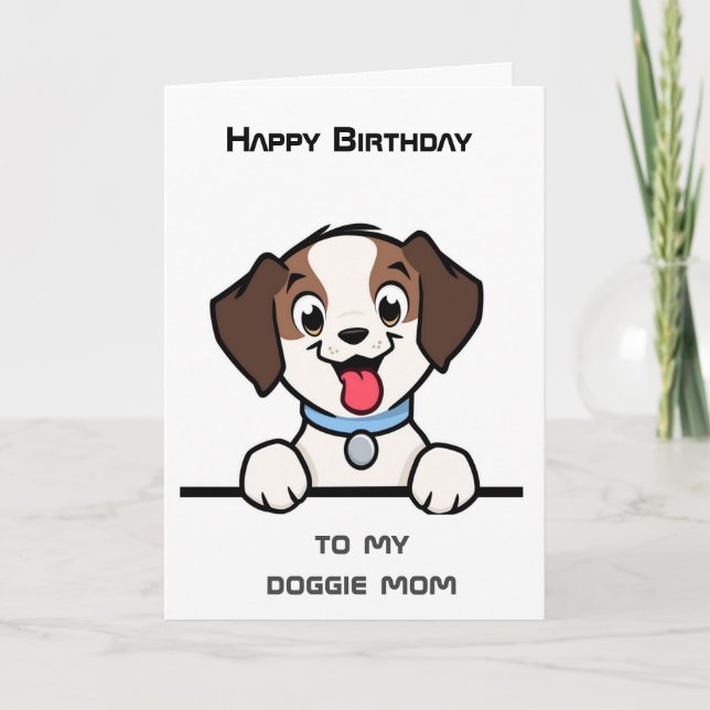 TARJETA "DE TU DOGGIE" DE REUNIONES DE CUMPLEAÑOS (Anverso)