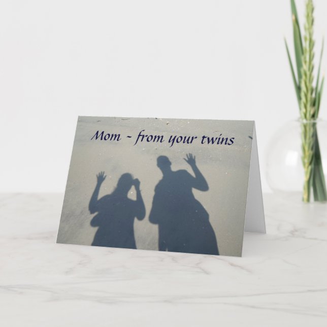 TARJETA DE TU MADRE DE TWINS EN TU CUMPLEAÑOS (Anverso)