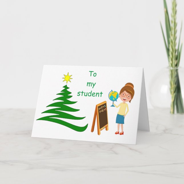 TARJETA **DE TU "PROFESOR" EN NAVIDADES** (Anverso)