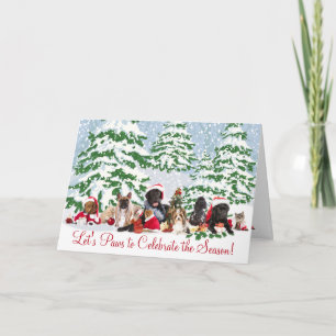 Tarjeta De tu veterinario - Paws para celebrar la temporad