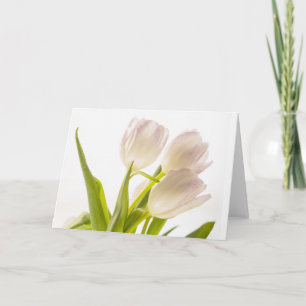 Tarjeta de Tulipanes Blancos para Toda Ocasión