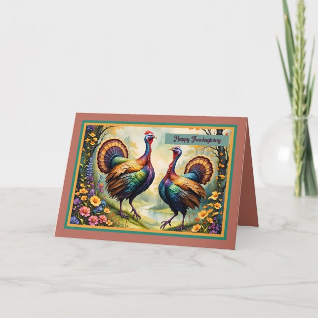 Tarjeta de Turquía de Acción de Gracias (Anverso)