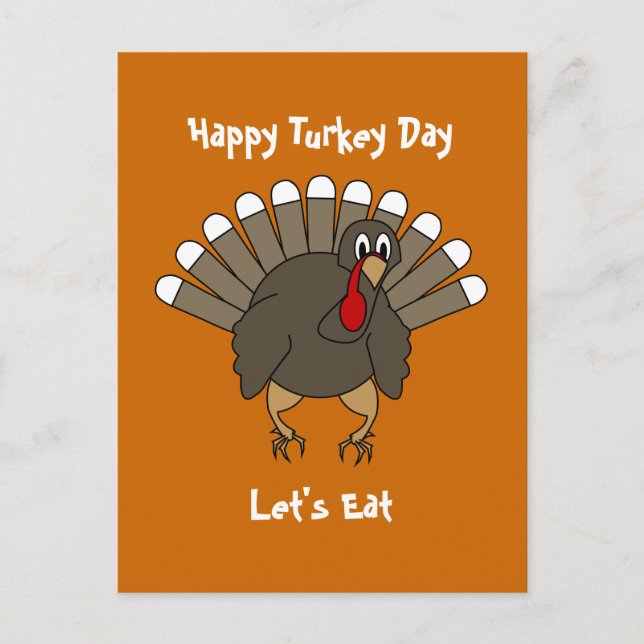 Tarjeta de Turquía de Acción de Gracias (Anverso)