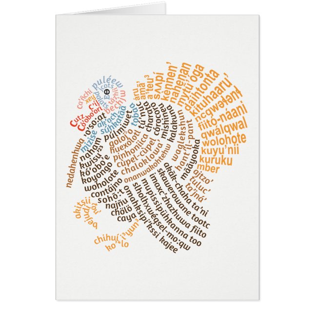 Tarjeta de Turquía salvaje para el mundo (Frente)