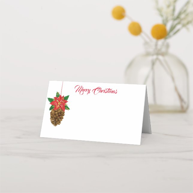 Tarjeta de ubicación de Fiesta de navidades (Anverso)