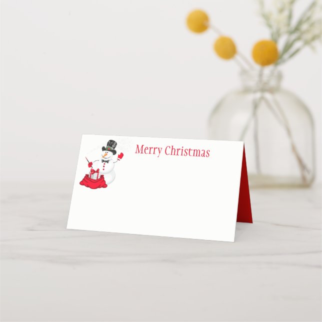 Tarjeta de ubicación de Fiesta de navidades (Anverso)