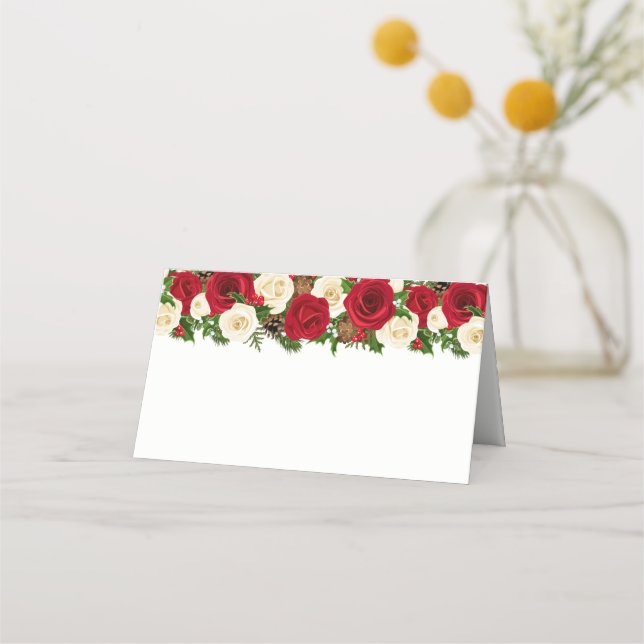 Tarjeta de ubicación de Fiesta de navidades (Anverso)