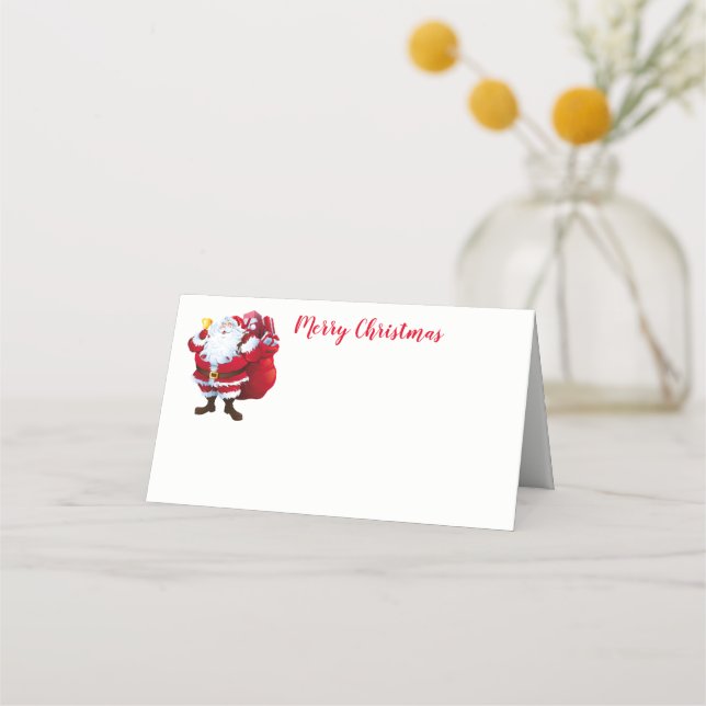 Tarjeta de ubicación de Fiesta de navidades (Anverso)