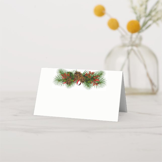 Tarjeta de ubicación de Fiesta de navidades (Anverso)