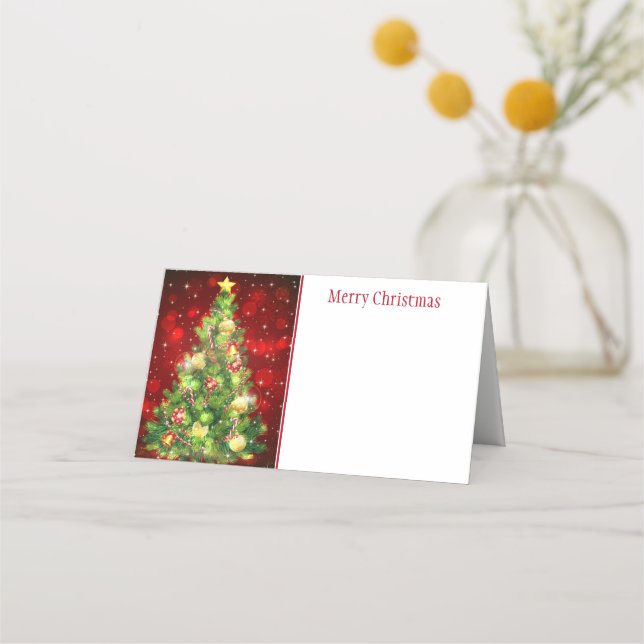 Tarjeta de ubicación de Fiesta de navidades (Anverso)